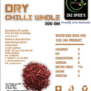 DRY CHILLI WHOLE 200GM