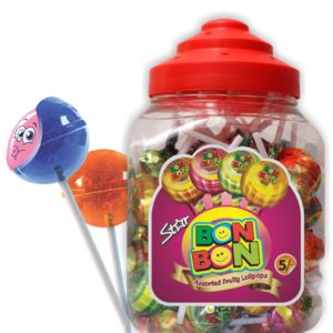 BON BON LOLLYLOP JAR (50)PC