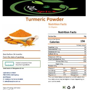 TURMERIC POWDER 50 GM