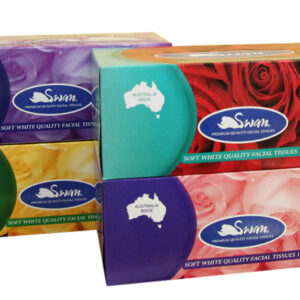SWAN FACIAL TISSUE 2 PLY x 180 SHEETS (32 BOX )