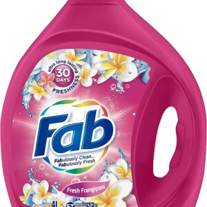 FAB 4L LAUNDRY LIQUID FRON & TOP LOADER (FRESH FRANGIPANI)